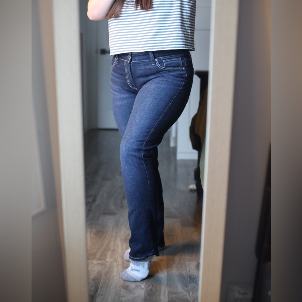 Silver Avery Straight Classic Blue Women's Jeans